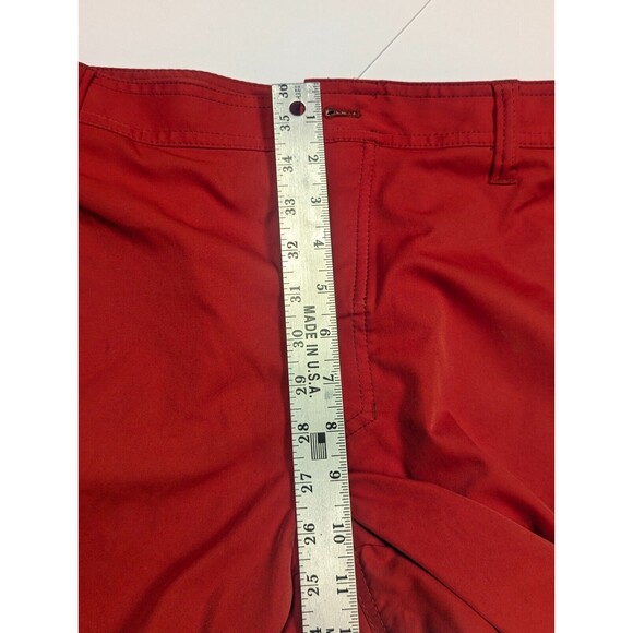 Kuhl Cargo Shorts Mens 34 Red 10 Inseam Polyester Outdoor Hiking Flat Front US - Picture 10 of 12